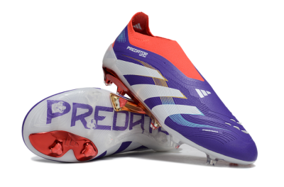 Adidas Predator 25 Elite Laceless FG Football Boots - Blue/White/Red