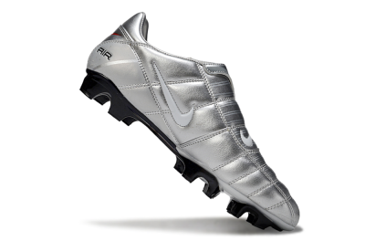 Nike Air Zoom Total 90 III FG Football Boots - Grey/Silver/White
