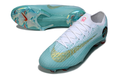 Nike Mercurial Vapor 12 Elite FG Football Boots - Jade/White/Gold