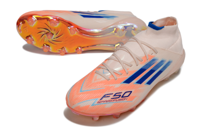 Adidas F50 Elite Mid FG Football Boots - Pink/Blue/Jade