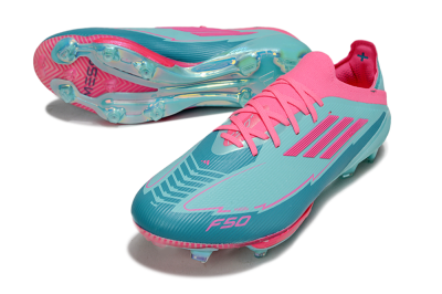 Messi x Adidas F50+ Elite Lightstrike Pro FG Football Boots - Jade/Pink