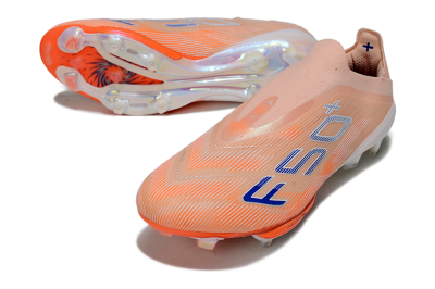 Adidas F50+ Elite Lightstrike Pro Laceless FG Football Boots - Pink/Orange/White