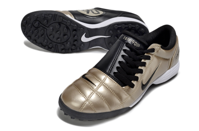 Nike Total 90 III TF Football Shoes - Gold/Black/White