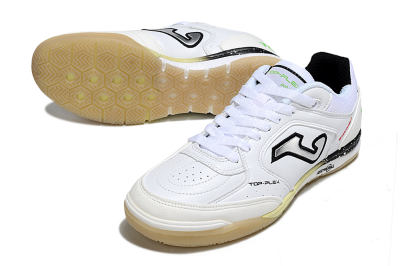 Joma Top Flex IC Football Shoes - White/Silver/Black