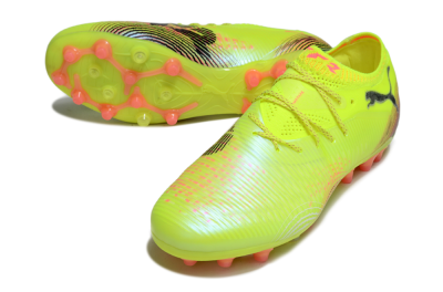 Puma Future 8 Ultimate MG Football Boots - Yellow/Black/Red