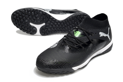 Puma Future 8 Ultimate TF Football Shoes - Black/White/Yellow