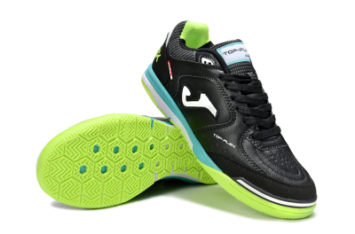 Joma Top Flex IC Football Shoes - Black/White/Yellow