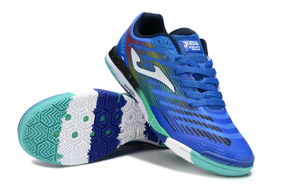 Joma Top Flex IC Football Shoes - Blue/White/Yellow