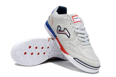 Joma Top Flex IC Football Shoes - Grey/Blue/Silver