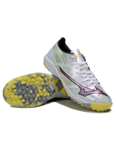 Mizuno Morelia Alpha Beta TF Football Shoes - Yellow/Red/Blue