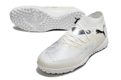 Puma Future 8 Ultimate TF Football Shoes - Beige/Silver/White