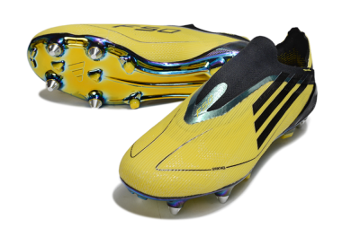 Adidas F50 Elite Laceless SG Football Boots - Yellow/Black/Gold