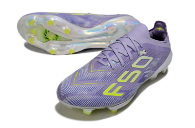 Adidas F50+ Elite Lightstrike Pro FG Football Boots - Purple/Yellow/White