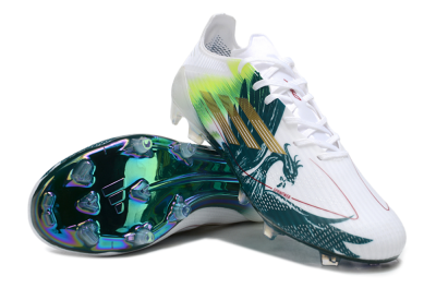 Adidas F50 Elite FG Football Boots - White/Green/Yellow
