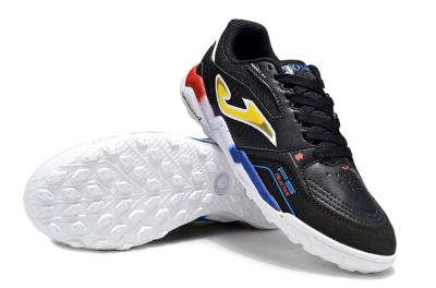 Joma Top Flex TF Football Shoes - Black/Yellow/Blue