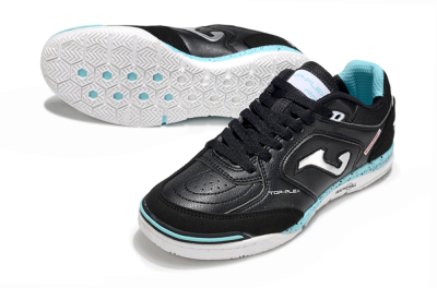 Joma Top Flex IC Football Shoes - Black/Silver/Jade