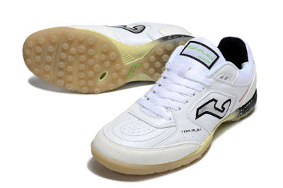 Joma Top Flex TF Football Shoes - White/Silver/Black