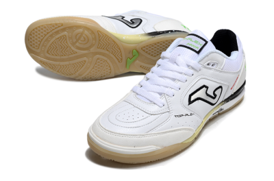 Joma Top Flex IC Football Shoes - White/Silver/Black