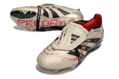 Adidas Predator 25 Elite Foldover Tongue FG Football Boots - Gold/Black/White
