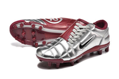 Nike Total 90 III FG Football Boots - Silver/Black/Red