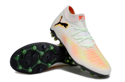 Puma Future 8 Ultimate MG Football Boots - White/Red/Yellow