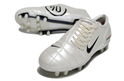 Nike Air Zoom Total 90 III FG Football Boots - White/Black/Red