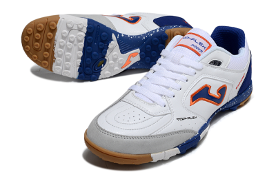 Joma Top Flex TF Football Shoes - White/Red/Blue