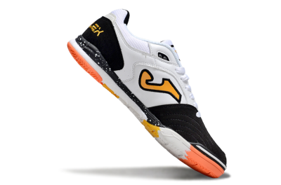 Joma Top Flex IC Football Shoes - White/Black/Yellow