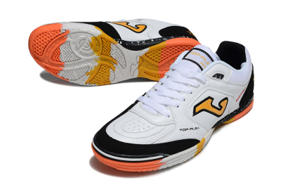 Joma Top Flex IC Football Shoes - White/Black/Yellow