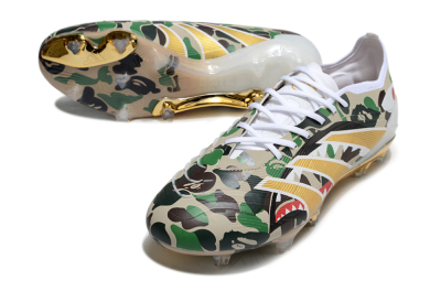 Adidas Predator 25 Elite FG Football Boots - Camo/White/Gold
