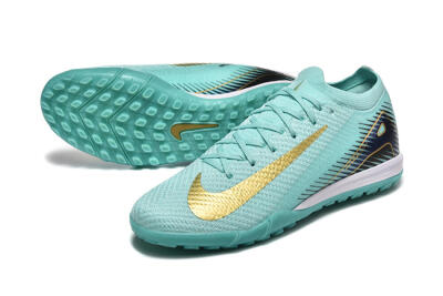 Nike Air Zoom Mercurial Vapor 16 Elite TF Football Shoes - Jade/Gold/Black