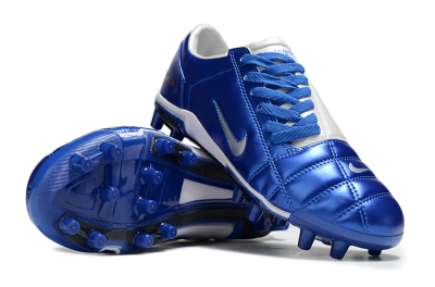 Nike Air Zoom Total 90 III FG Football Boots - Blue/Silver/White