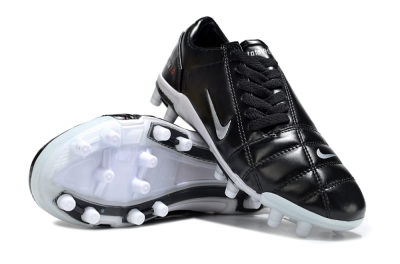 Nike Air Zoom Total 90 III FG Football Boots - Black/Silver/White