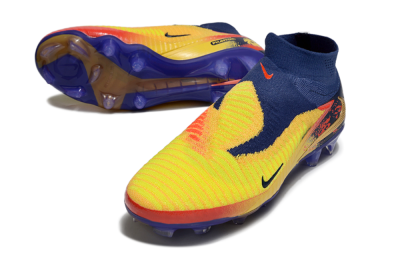 Nike Phantom 6 Elite High FG Football Boots - Yellow/Red/Blue/Gold