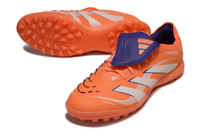 Adidas Predator 25 Elite Foldover Tongue TF Football Shoes - Red/Whtie/Blue