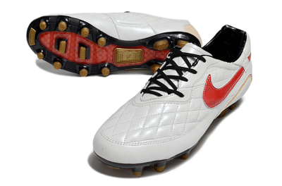 Nike Tiempo Legend R10 Elite FG Football Boots - White/Red/Yellow