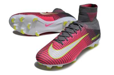 Nike Zoom Mercurial Superfly 5 Elite FG Football Boots - Pink/Black/Yellow
