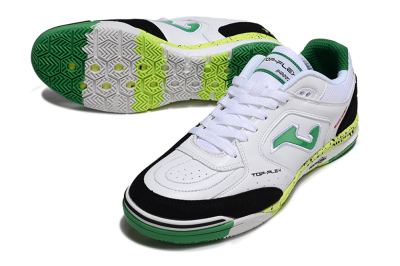Joma Top Flex IC Football Shoes - White/Yellow/Black