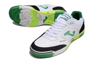 Joma Top Flex IC Football Shoes - White/Yellow/Black