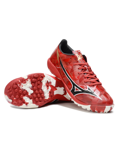 Mizuno Morelia Alpha Beta TF Football Shoes - Red/Black/White