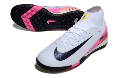 Nike Air Zoom Mercurial Superfly 10 Academy TF Football Shoes - White/Black/Pink