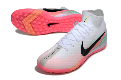 Nike Air Zoom Mercurial Superfly 10 Elite TF Football Shoes - White/Pink/Black