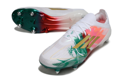 Adidas F50 Elite SG Football Boots - White/Green/Gold/Red