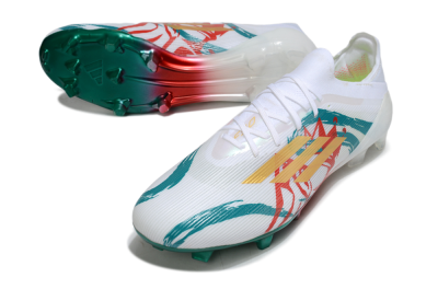 Adidas F50 Elite FG Football Boots - White/Green/Gold/Red