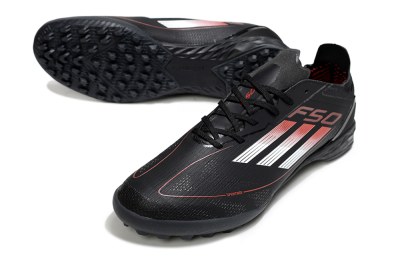 Adidas F50 Elite TF Football Shoes - Black/Silver/Red