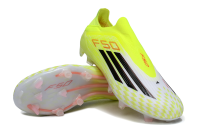 Adidas F50+ Elite Laceless FG Football Boots - Yellow/Black/Red