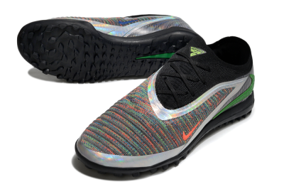 Nike Phantom 6 Elite TF Football Shoes - Grey/Silver/Black