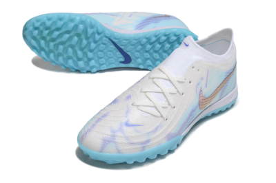 Nike Phantom GX 2 Elite TF Football Shoes - White/Purple/Jade