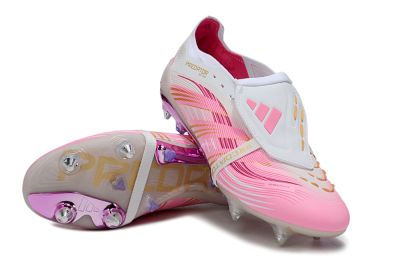 Adidas Predator 25 Elite Foldover Tongue SG Football Boots - Pink/White/Gold