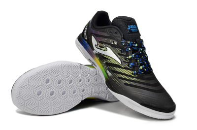 Joma Top Flex IC Football Shoes - Black/White/Yellow